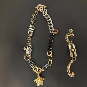 Extremely rare limited edition genuine Versace necklace pendant and bracelet